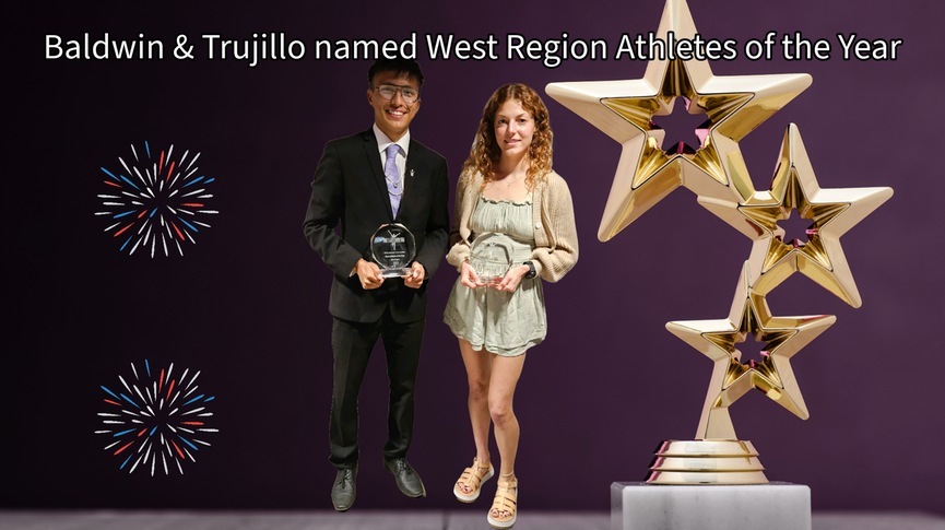 Baldwin and Trujillo earn West Region Athlete of the Year awards