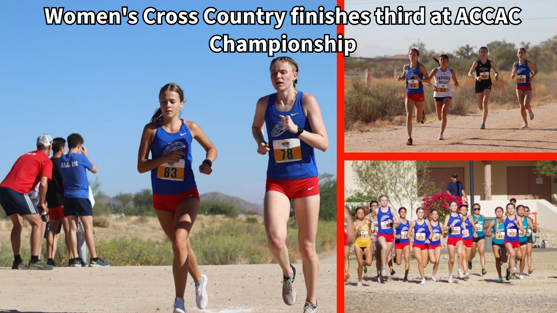 Women's Cross Country finishes third at ACCAC Championships on Saturday